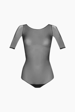 Body résille manches 3/4 Graphik - Noir