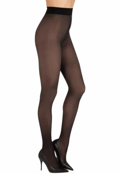 Collant chaud Effet Transparent Sensation Polaire 25D - Noir ébène