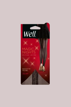 Collant Fantaisie 25D Baguette Féline Magic Nights - Noir ébène