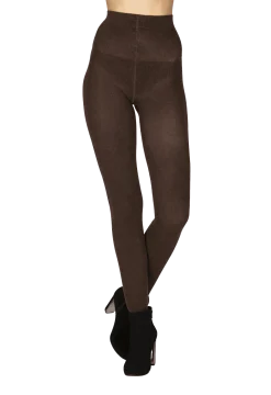 Collant Opaque 220D Laine Angora Allure d'Hiver - Chocolat