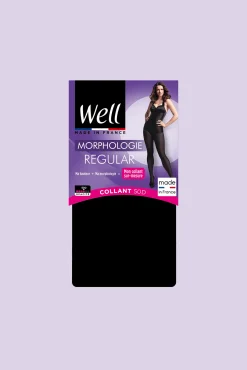 Collant Opaque 50D sur-mesure Morphologie - Noir