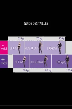 Collant Opaque 60D sur-mesure Morphologie - Noir