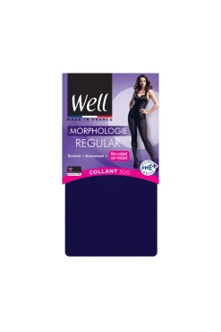 Collant Opaque 50D sur-mesure Morphologie - Bleu profond