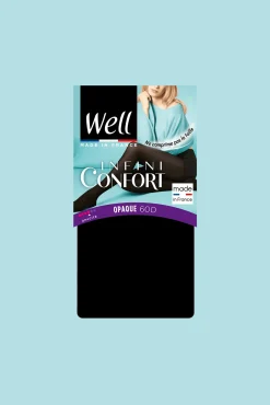 Collant Opaque 60D Well Infini Confort - Noir