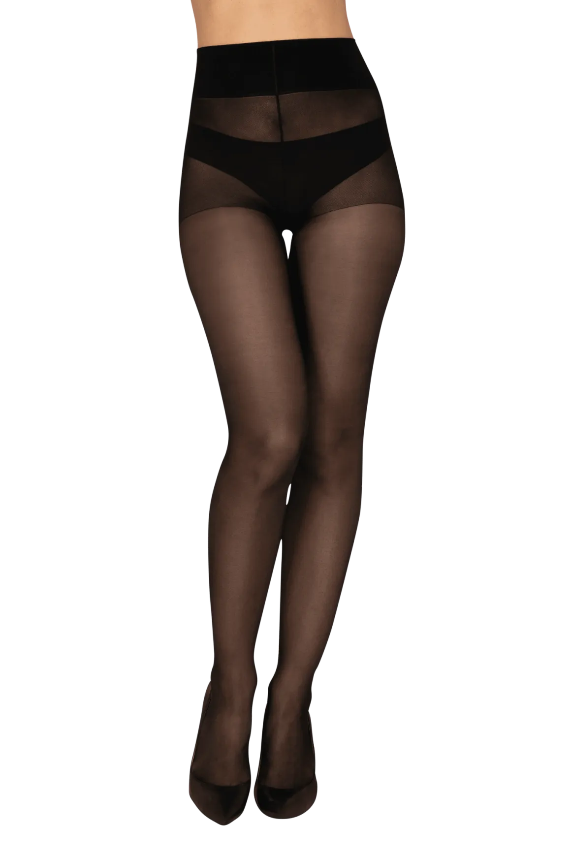 Collant Semi-Opaque 30D Well Infini Confort - Noir