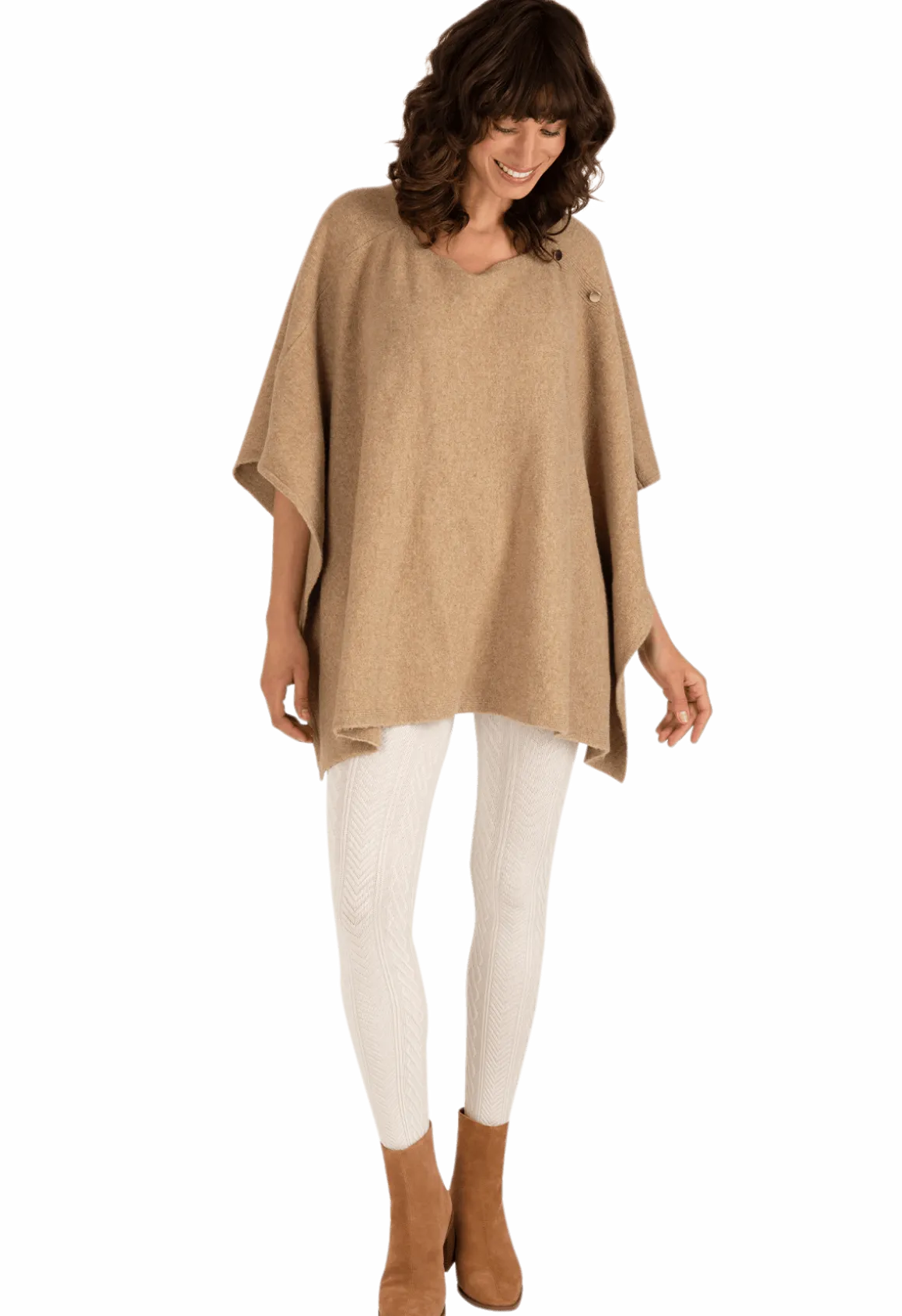 Collant Torsades et Chevrons 200D Allure d'Hiver - Vanille