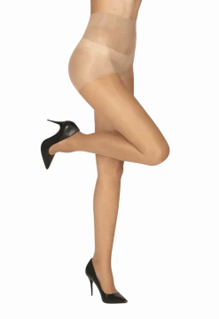 Collant Transparent 15D Elastivoile Indestructible Zéro Maille Filée - Beige élégant