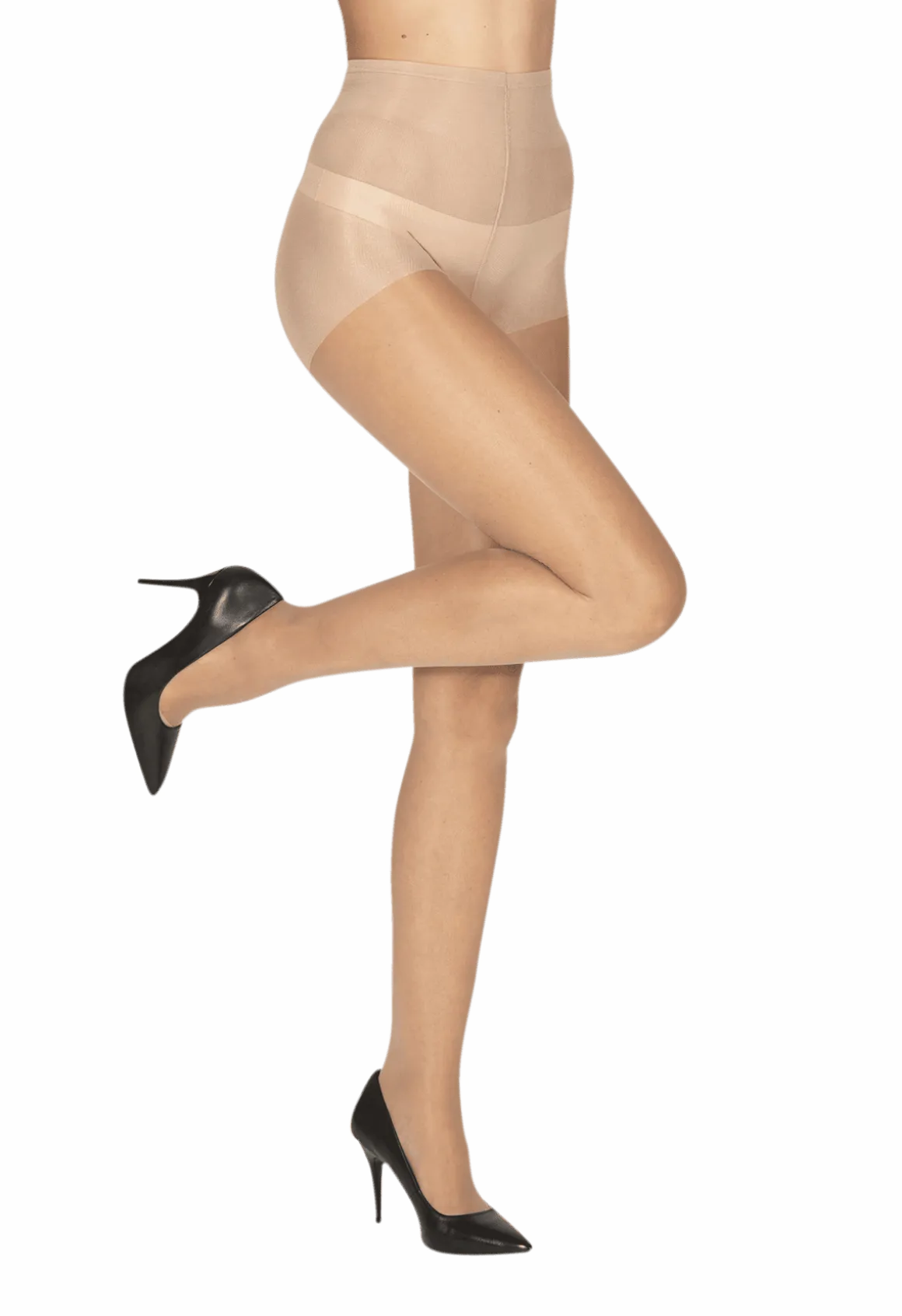 Collant Transparent 19D Elastivoile Satiné - Beige medium