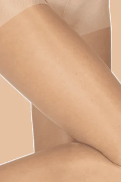 Collant Transparent 19D Elastivoile Satiné - Beige medium