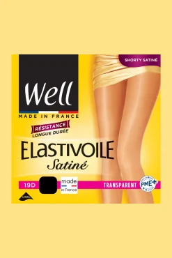 Collant Transparent 19D Elastivoile Satiné - Noir