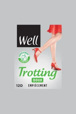 Collant Transparent 12D Trotting Doux Empiècement - Antilope