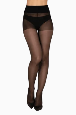 Collant Transparent 20D Well Infini Confort - Noir