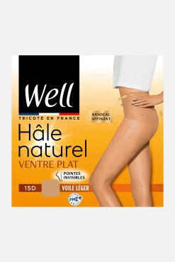 Collant Transparent Voile 15D Ventre Plat Hâle Naturel - Doré Naturel