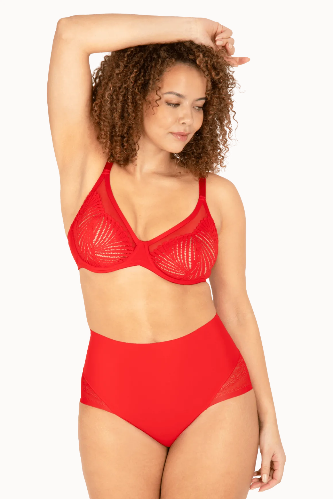Culotte Dentelle Invisi Galbe - Rouge ardent