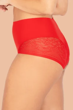 Culotte Dentelle Invisi Galbe - Rouge ardent