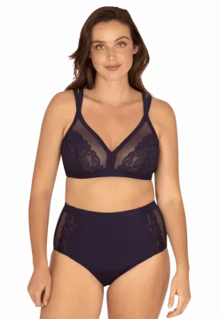 Culotte en dentelle Well Allure L'Original - Bleu nuit