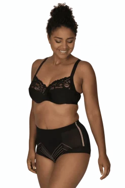 Culotte Haute Body Galbe Elégance - Noir dune