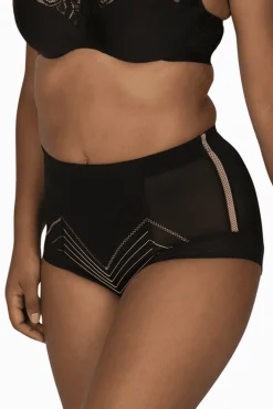 Culotte Haute Body Galbe Elégance - Noir dune