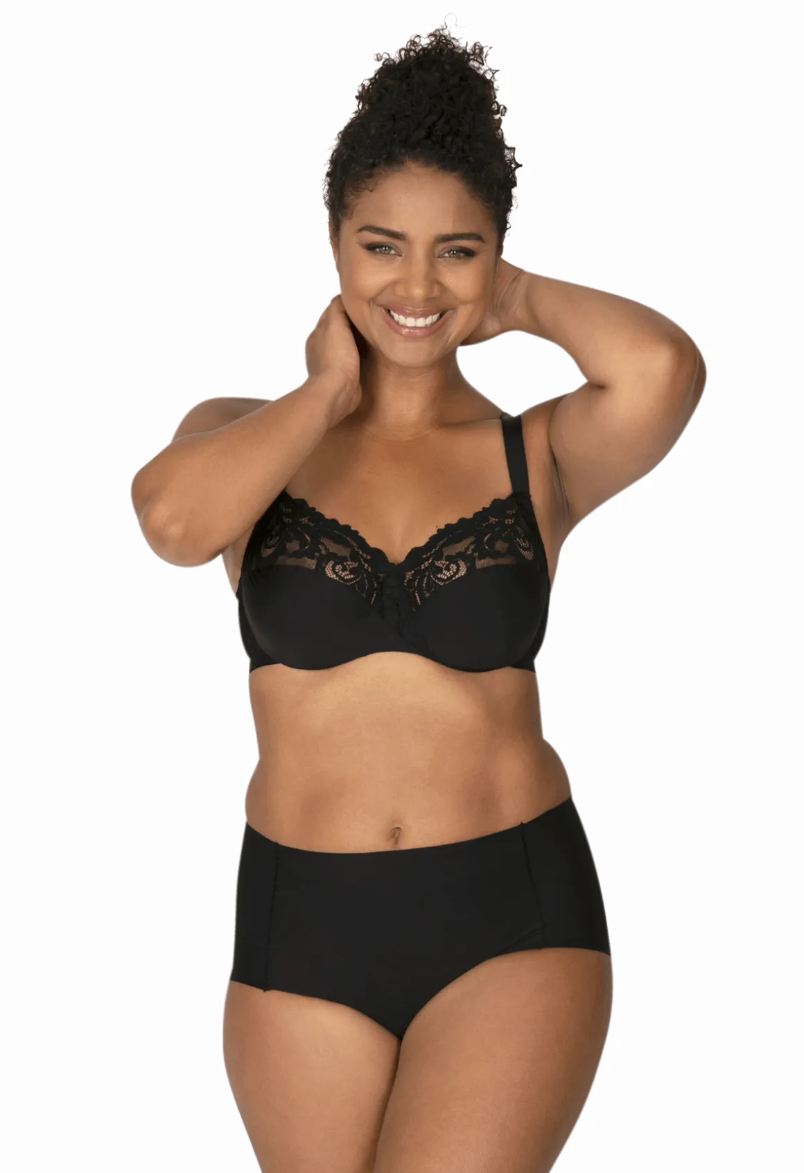 Culotte Haute Microfibre Invisi Galbe - Noir