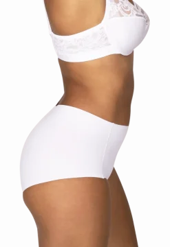 Culotte Haute Microfibre Invisi Galbe - Blanc