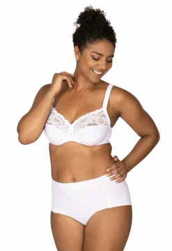 Culotte Haute Microfibre Invisi Galbe - Blanc