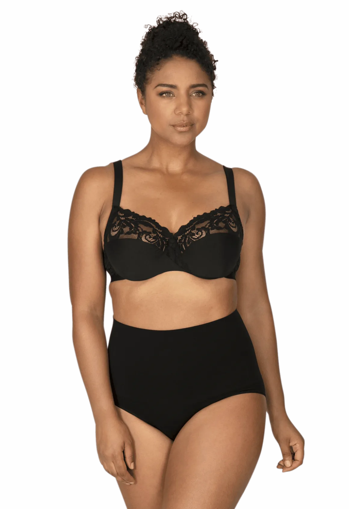 Culotte Haute Morphologie Ventre Plat - Noir