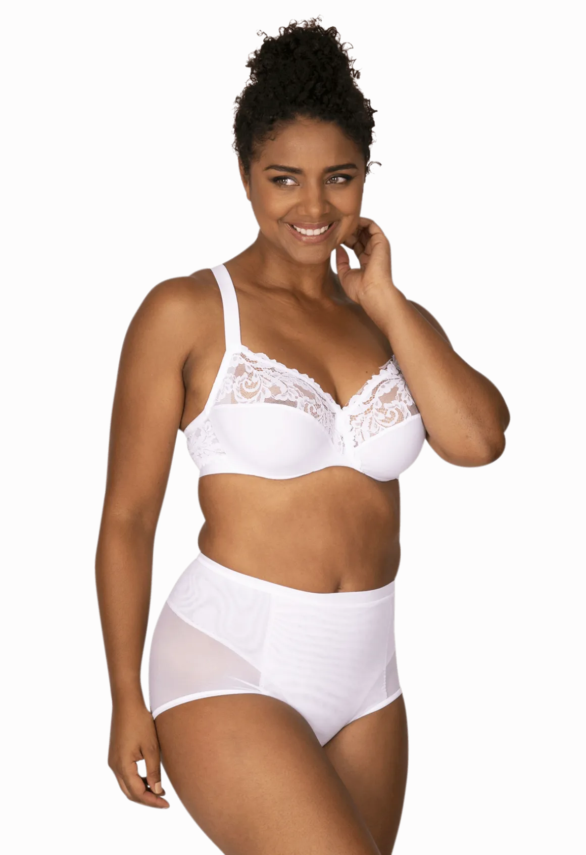 Culotte Haute Tulle Invisi Galbe - Blanc