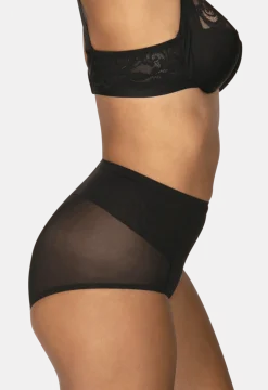 Culotte Haute Tulle Invisi Galbe - Noir