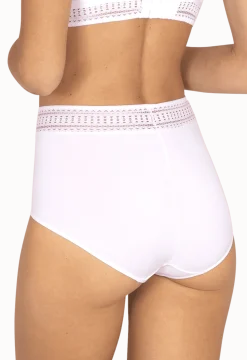 Culotte taille haute Arty Graphik - Blanc