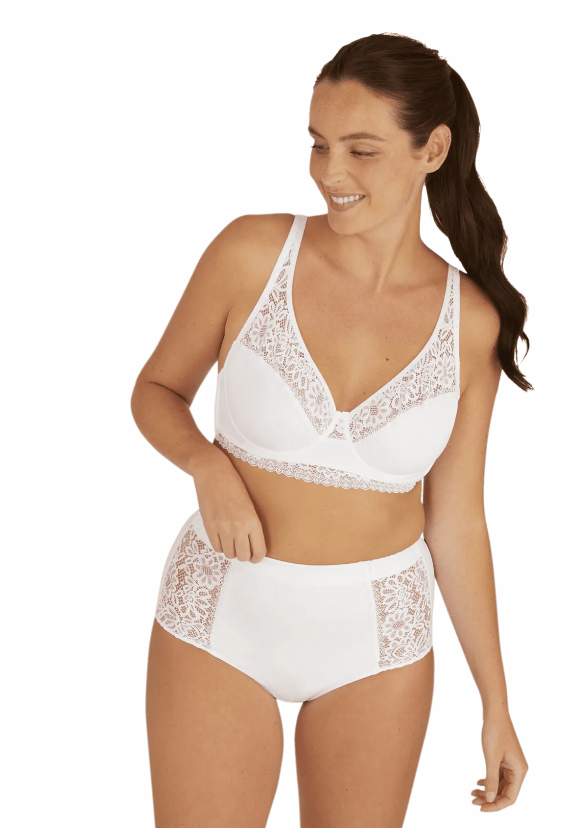 Culotte taille haute Well Allure L'Elégante - Blanc
