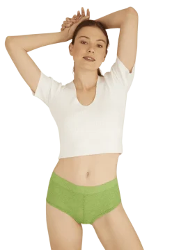 Duo Pop Lot de 2 Shortys - Vert éclatant / blanc