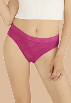 Duo Pop Lot de 2 Slips - Fuchsia / blanc