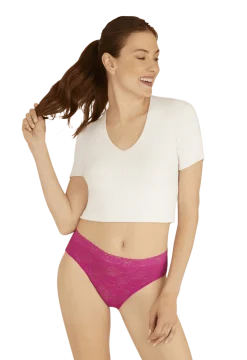 Duo Pop Lot de 2 Slips - Vert éclatant / fuchsia