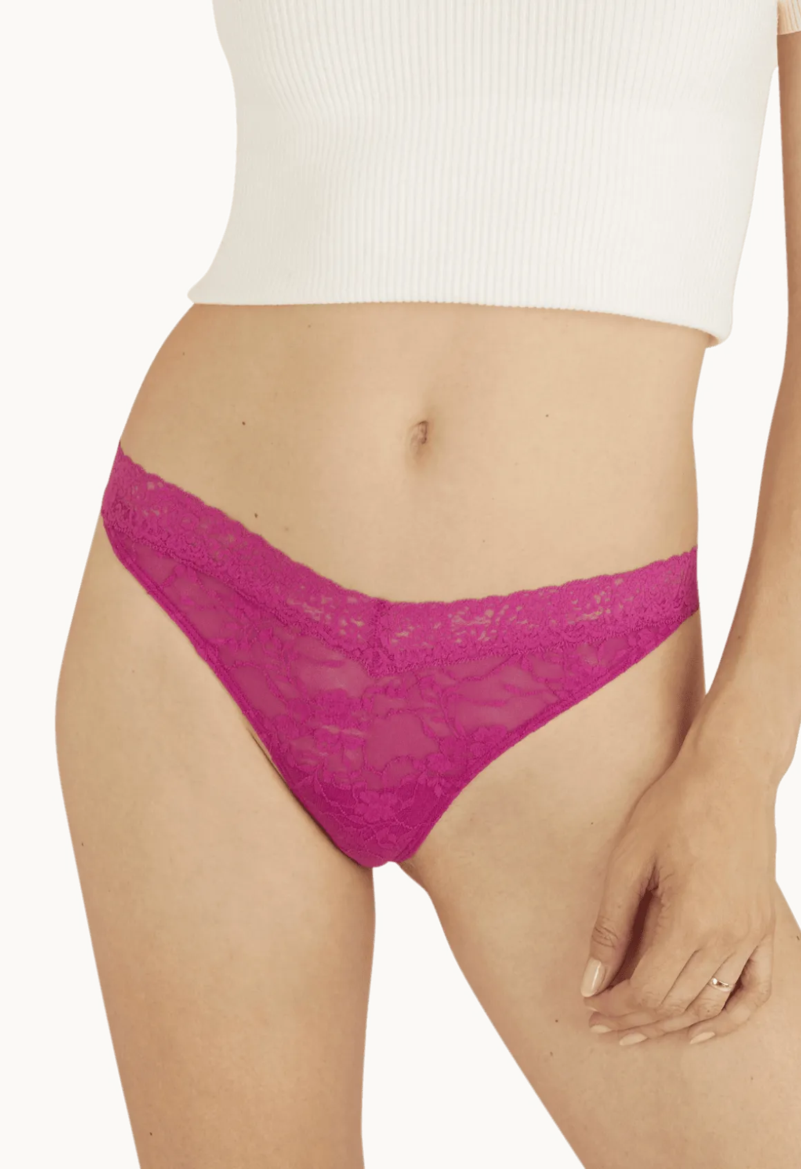 Duo Pop Lot de 2 Strings - Fuchsia / blanc
