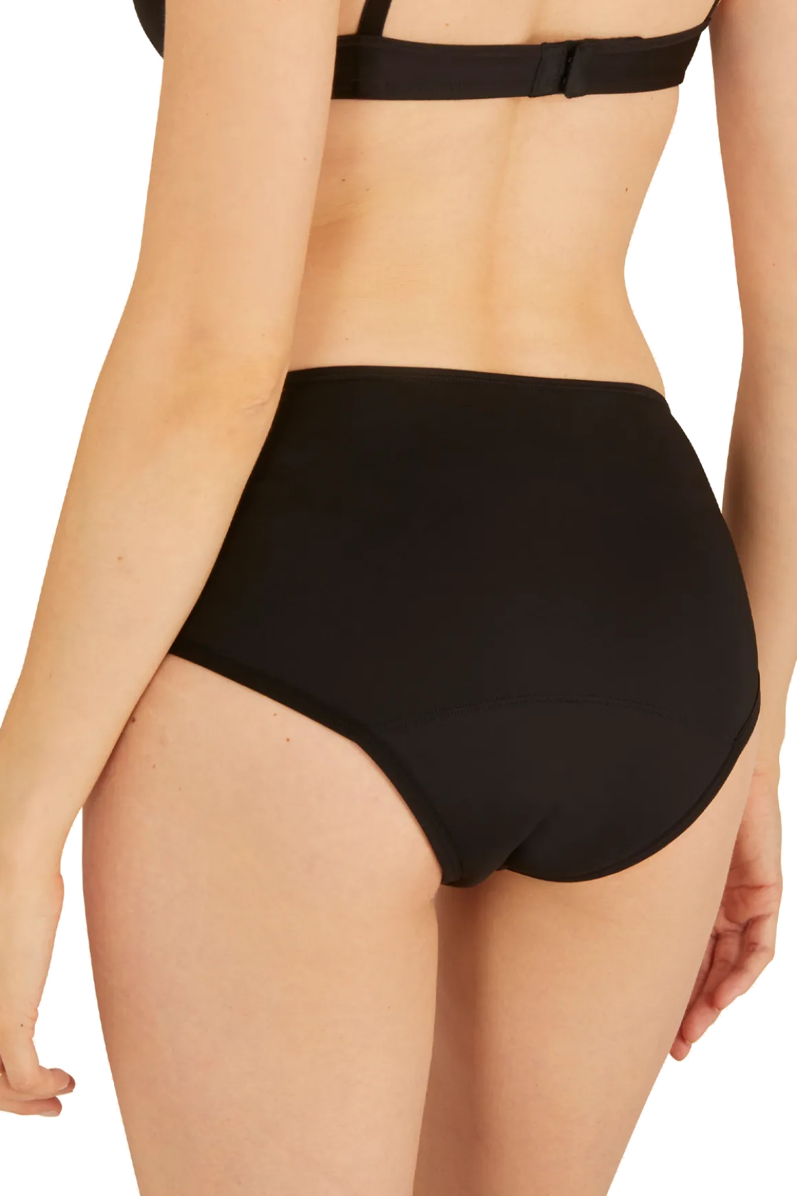 Flux Abondant - Culotte Menstruelle Tulle Design Intimement WELL - Noir