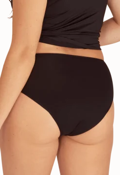 Flux Abondant - Culotte Menstruelle en coton Intimement WELL - Noir
