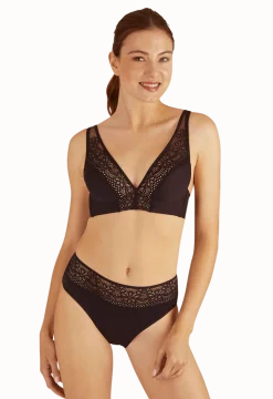 Flux modéré - Culotte Menstruelle en coton Intimement WELL - Noir