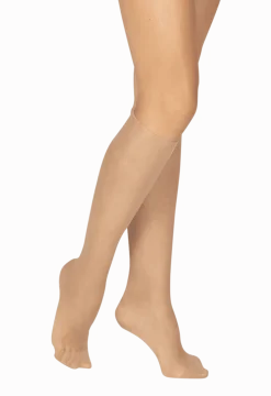 Lot de 2 paires de Mi-bas Satiné 19D Elastivoile - Beige medium