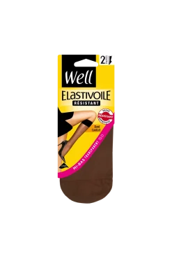 Lot de 2 paires de Mi-bas Transparents 15D Elastivoile Résistant - Gazelle