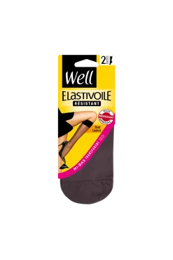 Lot de 2 paires de Mi-bas Transparents 15D Elastivoile Résistant - Loup
