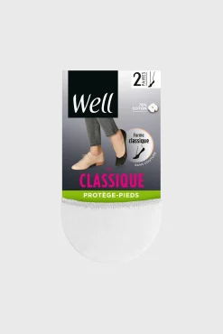 Lot de 2 paires de Protège-Pieds Le Classique - Blanc