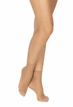 Lot de 2 paires de Socquettes Transparentes 15D Elastivoile Indestructible - Beige élégant