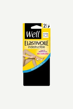 Lot de 2 paires de Socquettes Transparentes 15D Elastivoile Indestructible - Noir