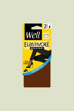 Lot de 2 paires de Socquettes Transparentes 17D Elastivoile Résistant - Gazelle
