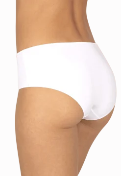 Lot de 3 Shortys en coton bio Intimement Bio - Blanc / bleu / poudre