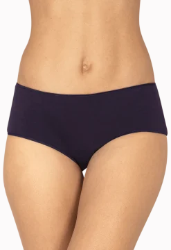 Lot de 3 Shortys en coton bio Intimement Bio - Blanc / bleu / poudre
