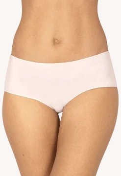 Lot de 3 Shortys en coton bio Intimement Bio - Blanc / bleu / poudre