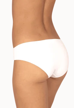 Lot de 3 slips en coton bio Intimement Bio - Blanc / noir / nude