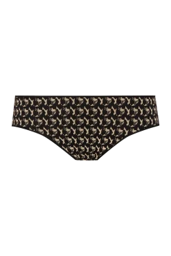 Lot de 3 slips en coton bio Intimement Bio - Graphique / noir / nude
