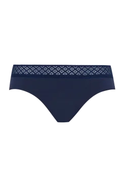 Lot de 3 Slips - Trio Dentelle Coton - Nuit étoilée / rose bonbon / blanc